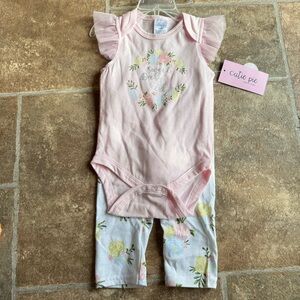 NEW! Cutie Pie 6-9 Month Baby Girl Outfit